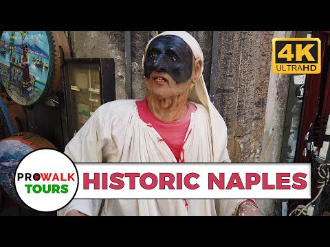 Naples Italy Historic Walking Tour [4K UHD 60fps]