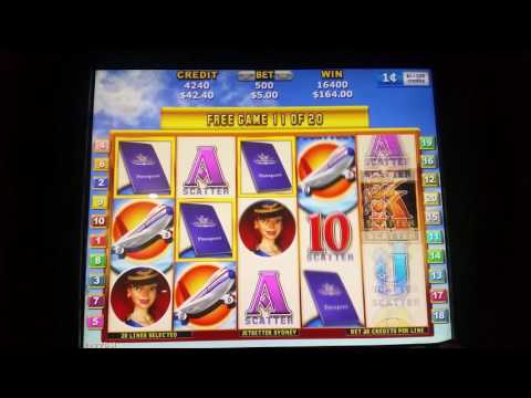 Jackpot WINNER and Feature in a Feature! Big Score - Jetsetter Sydney Slot Machine