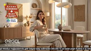 Ergül’den Mobilyanı Şimdi Al, 3 Ay Sonra Ödemeye Başla. Üstelik 15 Ay Taksitle.