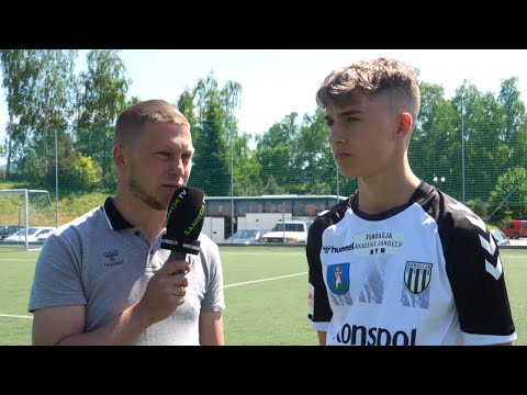 2023-06-04 Sandecja Nowy Sącz U-19 - Korona II Kielce U-19 4:1 (3:0), rozmowa z Igorem Maślanką