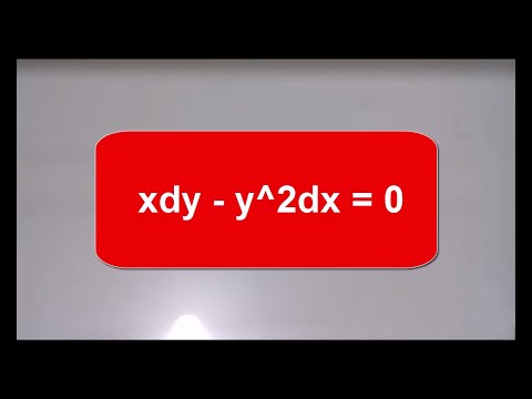 EDO - Método das Variáveis Separadas Questão #1