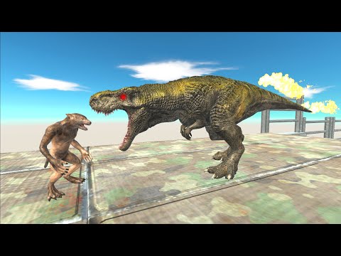 Fire T-Rex Death Climb - Animal Revolt Battle Simulator