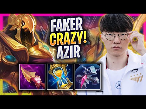 FAKER CRAZY GAME WITH AZIR! - T1 Faker Plays Azir MID vs Taliyah! | Season 2025