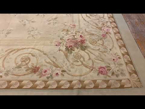 Late 19th Century French Aubusson Carpet -*