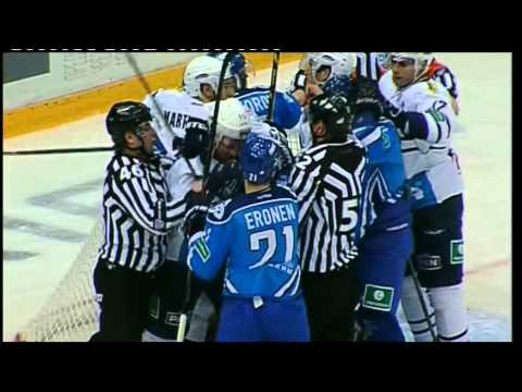 Хоккей Medvescak @ Neftekhimik 10/24/2014 Highlights / Нефтехимик — Медвешчак 4:3 Б