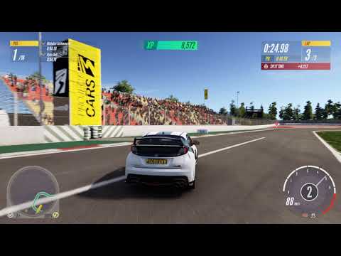 PROJECT CARS 3 Gameplay - Civic Type R @ Circuit de Barcelona Catalunya (no commentary)
