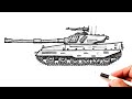 How to draw a Tank | Drawing army tank