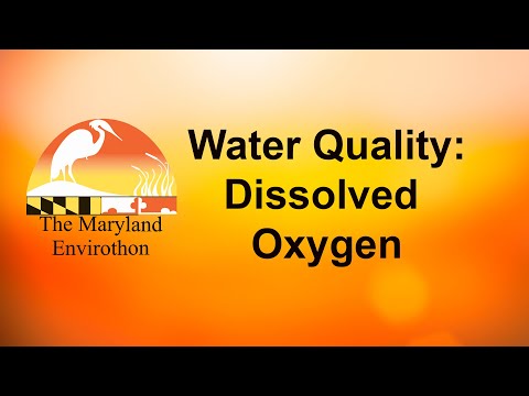 Water Quality Dissolved Oxygen
