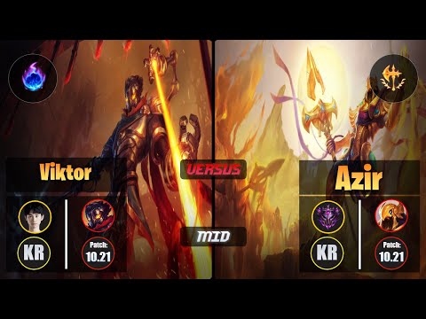 Doinb VIKTOR (Mid) [Arcane Comet] VS AZIR - Master KR Patch 10.21