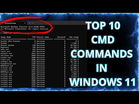 Top 10 CMD Commands in windows 11