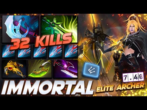 Drow Ranger Immortal Elite Archer - Dota 2 Pro Gameplay [Watch & Learn]