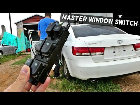 HOW TO REMOVE AND REPLACE MASTER WINDOW SWITCH ON HYUNDAI SONATA