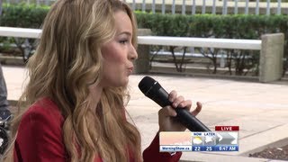 Bridgit Mendler performs &quot;Ready or Not&quot; live on The Morning Show [Acoustic]