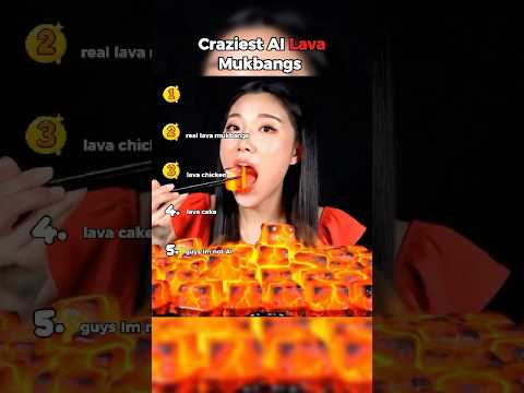 Craziest AI lava mukbangs ever made 🌋😂