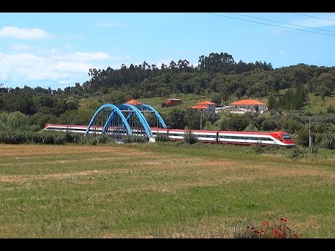 Comboios de Portugal na Ponte de Litém, Linha do Norte