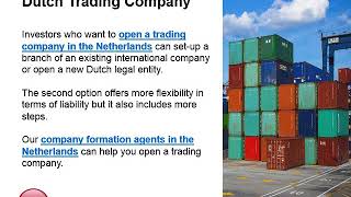 Open a Trading Company in the Netherlands