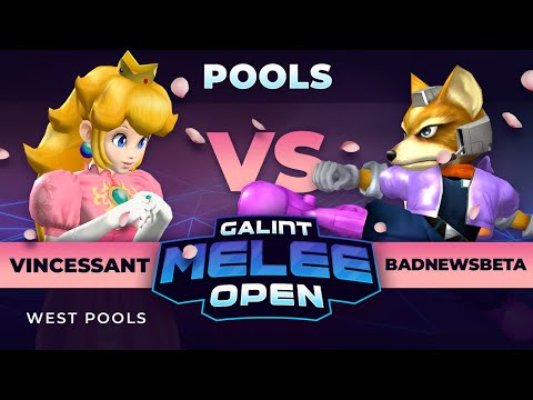 Galint Melee Open: Spring Edition - Vincessant (Peach) vs BadNewsBeta (Fox) - WC Pools