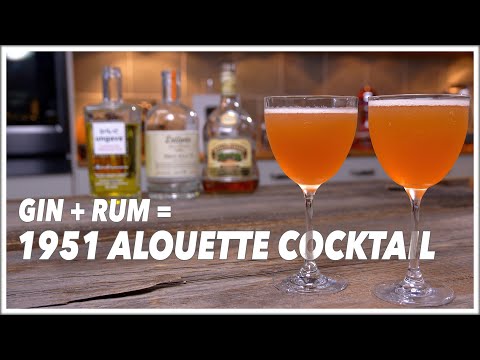 1951 Alouette Cocktail - Cocktails After Dark - Glen And Friends Cocktails
