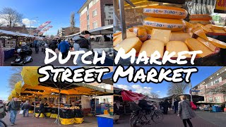 Dutch Street Market 4K Virtual Walk Tour | Street Market