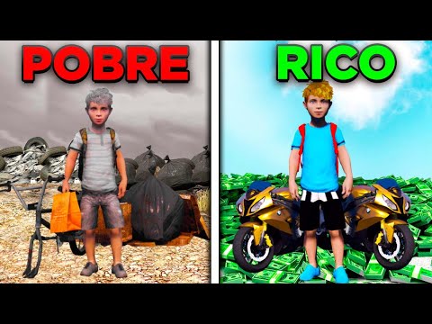 CRIANÇA POBRE VS CRIANÇA RICA INDO PRA ESCOLA NO GTA 5!!😱(INCRÍVEL)