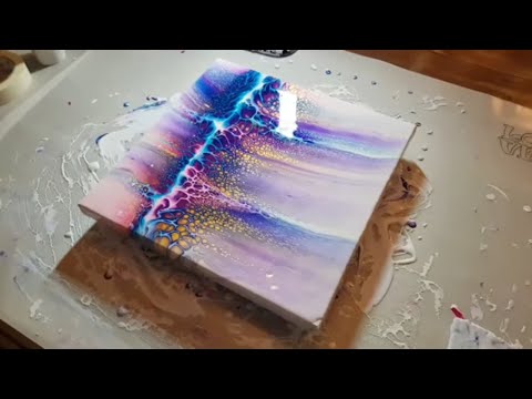 Swipe using Australian Flood Floetrol!  Sheleeart Pouring Medium - Acrylic Pouring