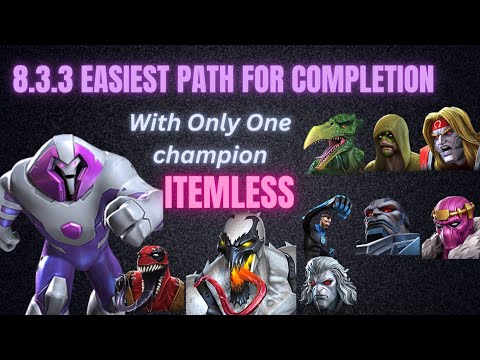 Act 8.3.3 Easy Path For Completion Nimrod Vs. Whole Path All fights Solo Anti Venom Boss mcoc