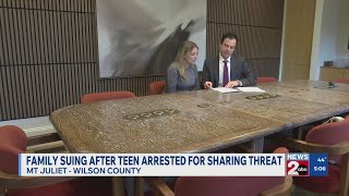 Family suing after Wilson County teen arrested for sharing threat