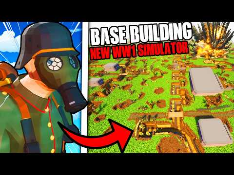 I built a Army so Large it BROKE this NEW WW1 Base Building Simulator... - Dig In