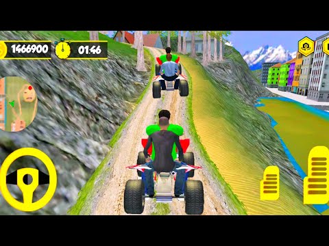 ATV Taxi Bike Mountain Climb - Water Surfer ATV Bike Race Game | ATV Bike Games | Taxi Bike Game