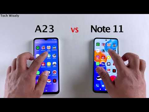 SAMSUNG A23 vs Redmi Note 11 - SPEED TEST