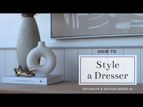 Home Decorating and Design:  One Dresser Styled In Two Ways | Boho and Country Glam