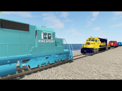 Amazing high Speed Train Vs. Train Crashes | Train Accidents #7 - BeamNg Drive