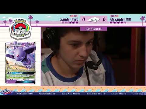 TCG DAY 2 XANDER PERO VS ALEXANDER HILL SWISS R5 POKEMON WORLD CHAMPIONSHIPS