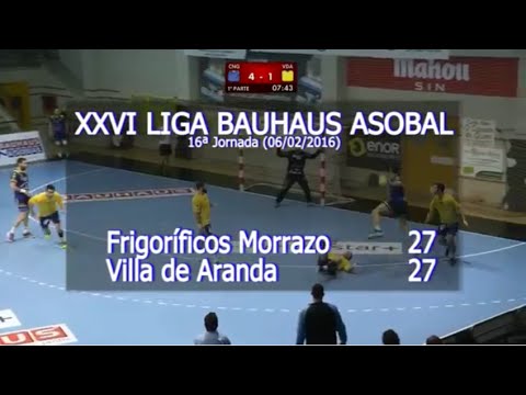 LIGA BAUHAUS ASOBAL J16 Frigoríficos Morrazo - Villa de Aranda 27 - 27