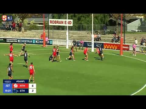 Rd 4 SANFL Snapshot - North's Campbell Combe swoops and snaps