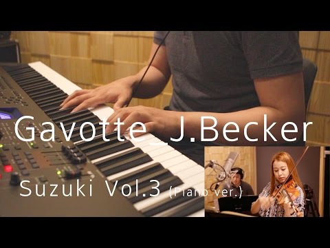 J.Becker Gavotte(PIANO ACCOMPANIMENT)_Suzuki violin Vol.3