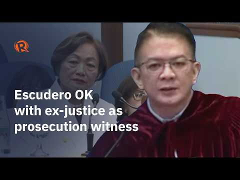Escudero sides with prosecution after defense tries to bar ex-Sandiganbayan justice