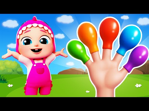 Finger Familie 🎨 Das Baby lernt die Farben mit Farbspray! |Bubbleee Kinderlieder: Singen, Tanzen