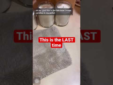 How to Get Candle Wax Out of Your Clothes #shorts