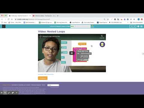 Code.org Express Course Lesson 8 #1-5 Nested Loops