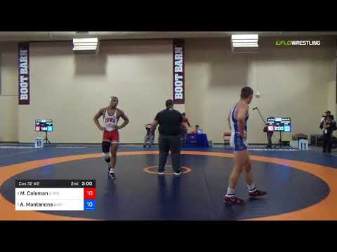 2018 Marine Corps US Open/UWW Junior Freestyle 79 Con 32 #2 - Marcus Coleman (C-RTC) Vs. Anthony M