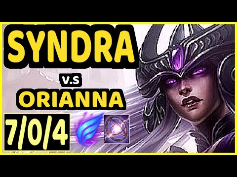 TINOWNS (SYNDRA) vs ORIANNA - 7/0/4 KDA MID CHALLENGER GAMEPLAY - BR