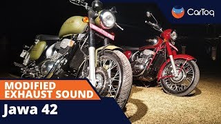 Jawa motorcycle : stock vs modified exhaust sound