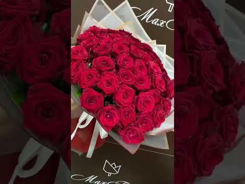 Букет 55 роз от Максфлора доставка цветов по Раменскому району maxflora.ru #букет #букетназаказ