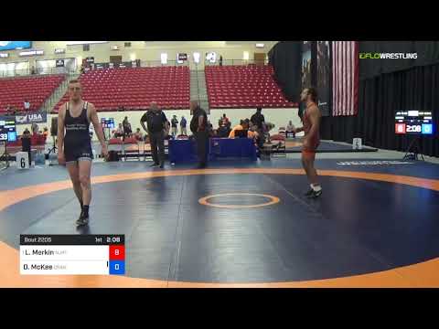 2018 Marine Corps US Open/UWW Junior Greco Roman 72 Con Semis - Lenny Merkin (NJRT) Vs. Dracius Mc