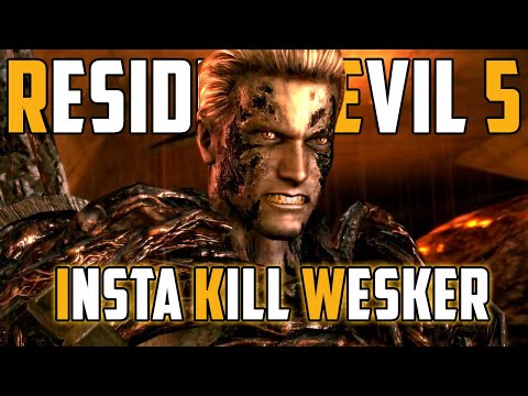 INSTA KILL WESKER TUTORIAL! | RESIDENT EVIL 5 | FINAL BOSS BATTLE | SPEED RUNNER TECHNIQUE | 1080HD