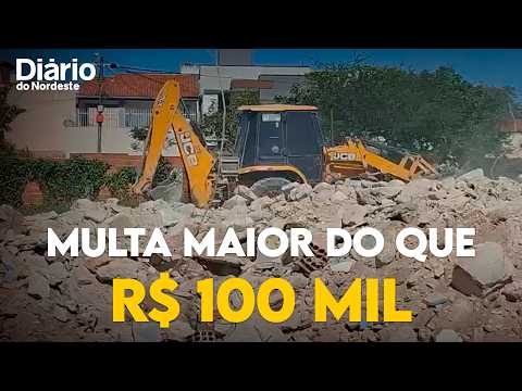 Retroescavadeira usada em aterramento irregular é apreendida às margens do Rio Cocó
