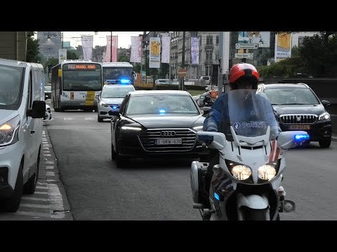 🇧🇪 | 3X Spoedbegeleiding van Onopvallende politie voertuigen in Brussel en begeleiding transport..