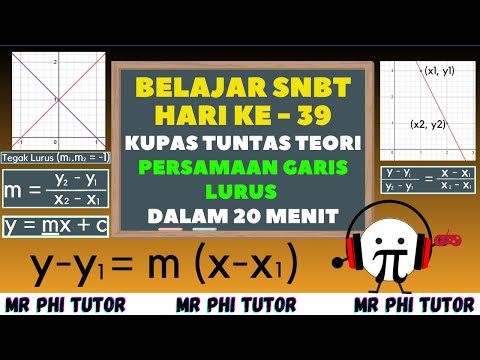 Day 39 Belajar SNBT – Kupas Tuntas Teori Persamaan Garis Lurus #snbt #belajaronline #utbk #snbt2026