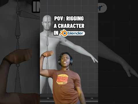 Rigging in blender be like.. #blender #3d